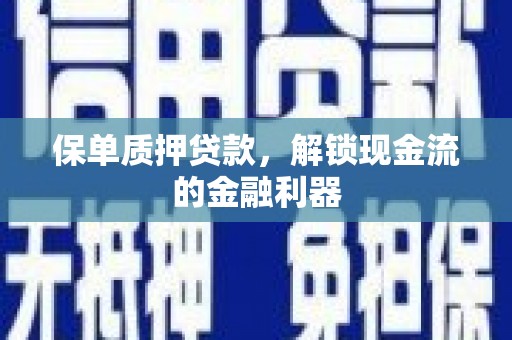 那玛夏保单质押贷款，解锁现金流的金融利器