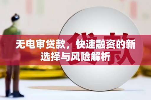 太白无电审贷款，快速融资的新选择与风险解析