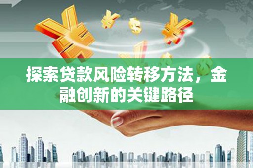 南乐探索贷款风险转移方法，金融创新的关键路径