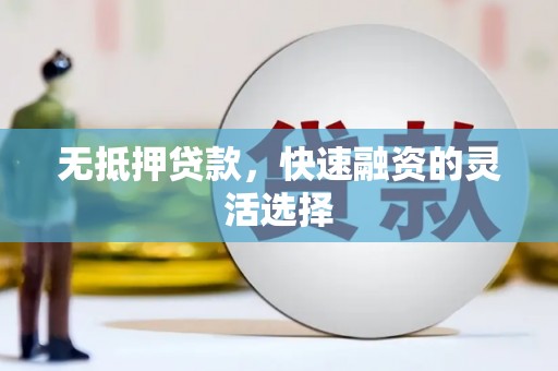 海兴无抵押贷款，快速融资的灵活选择