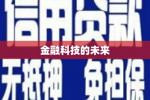 汶上金融科技的未来