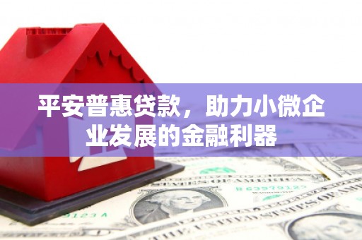 徽州平安普惠贷款，助力小微企业发展的金融利器