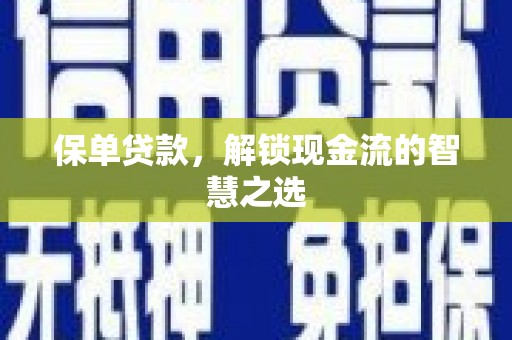 宁海保单贷款，解锁现金流的智慧之选