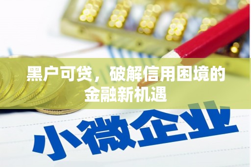 化州黑户可贷，破解信用困境的金融新机遇