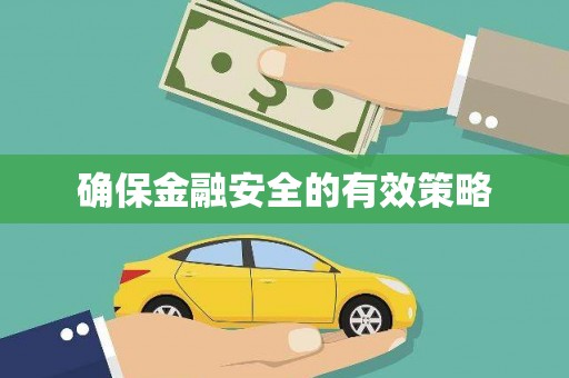 张湾确保金融安全的有效策略